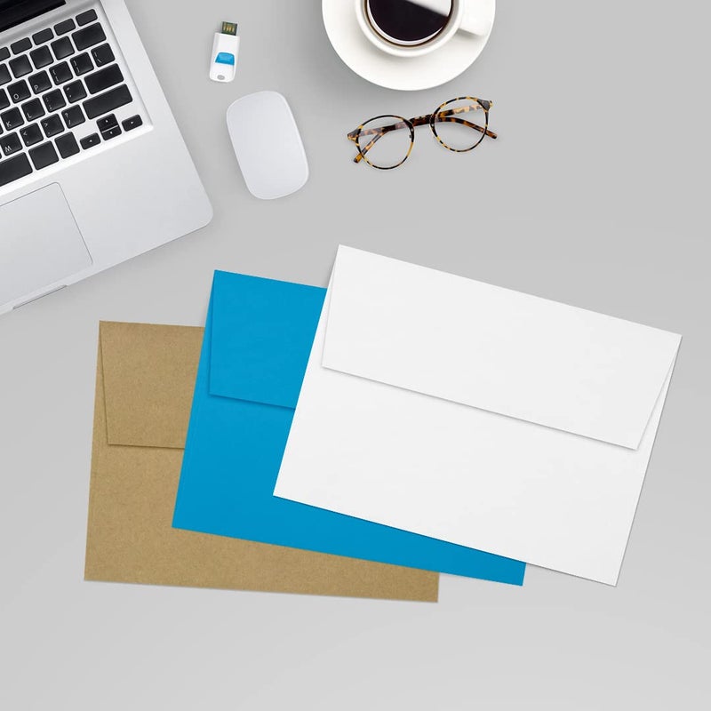 LUXPaper A7 Classic Crest Invitation Envelopes | 5 1/4" x 7 1/4" | Solar White | 70lb. Text | 50 Qty - Image 4